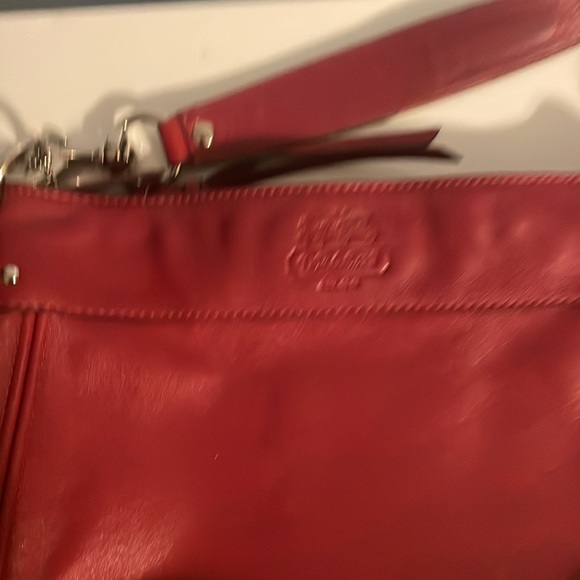 Coach Bags Coach Zoe Crimson Red Leather Hobo Bag Very Good